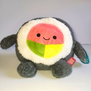 🍟 Shah 🍥 Sushi Roll 7.5" Takeout Bumz Kelly Toy Bum Bumz Beaded Plush ☆》NWT《☆